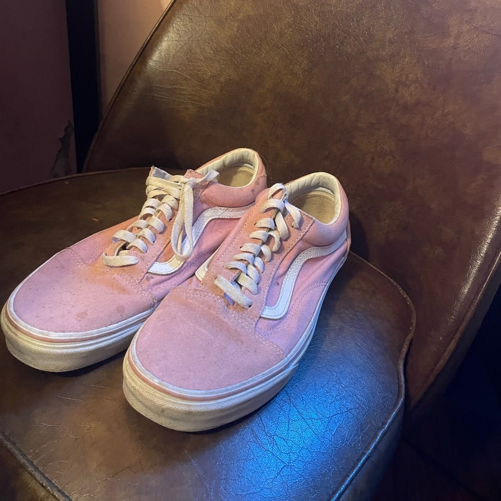 Vans old skool size 10 suede pink